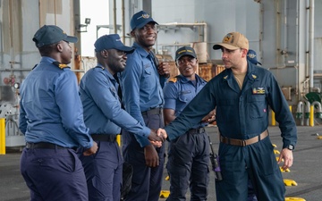 Hershel &quot;Woody&quot; Williams Greets Ghana Navy Shipriders