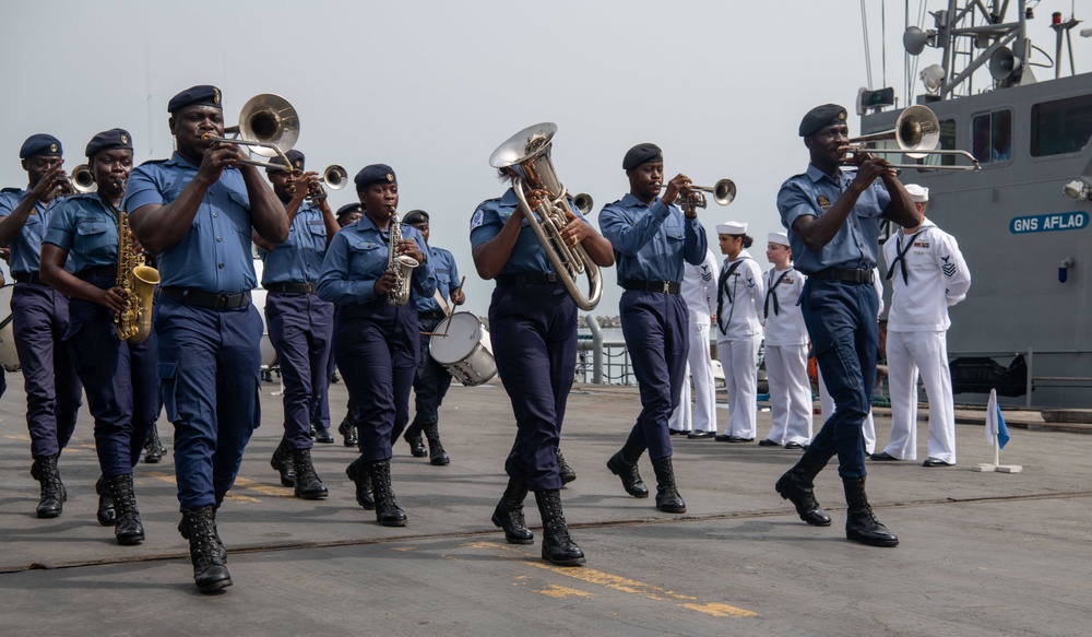 Hershel &quot;Woody&quot; Williams Sailors Participate in the Flagging-Off Ceremony for Exercise Sea Lion 2024