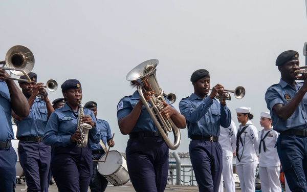 Hershel &quot;Woody&quot; Williams Sailors Participate in the Flagging-Off Ceremony for Exercise Sea Lion 2024