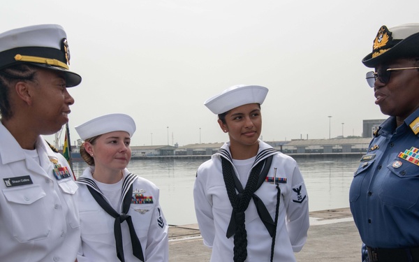 Hershel &quot;Woody&quot; Williams Sailors Participate in the Flagging-Off Ceremony for Exercise Sea Lion 2024