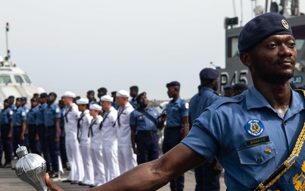 Hershel &quot;Woody&quot; Williams Sailors Participate in the Flagging-Off Ceremony for Exercise Sea Lion 2024