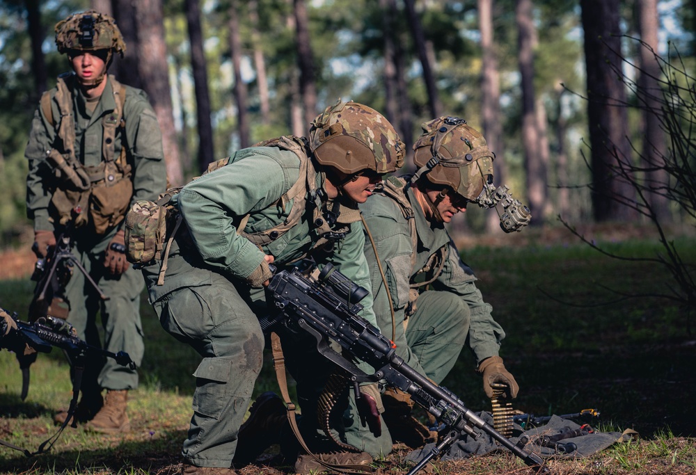 Armored units support infantry at the Joint Readiness Training Center