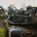 Armored units support infantry at the Joint Readiness Training Center