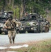 Armored units support infantry at the Joint Readiness Training Center