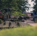 Armored units support infantry at the Joint Readiness Training Center