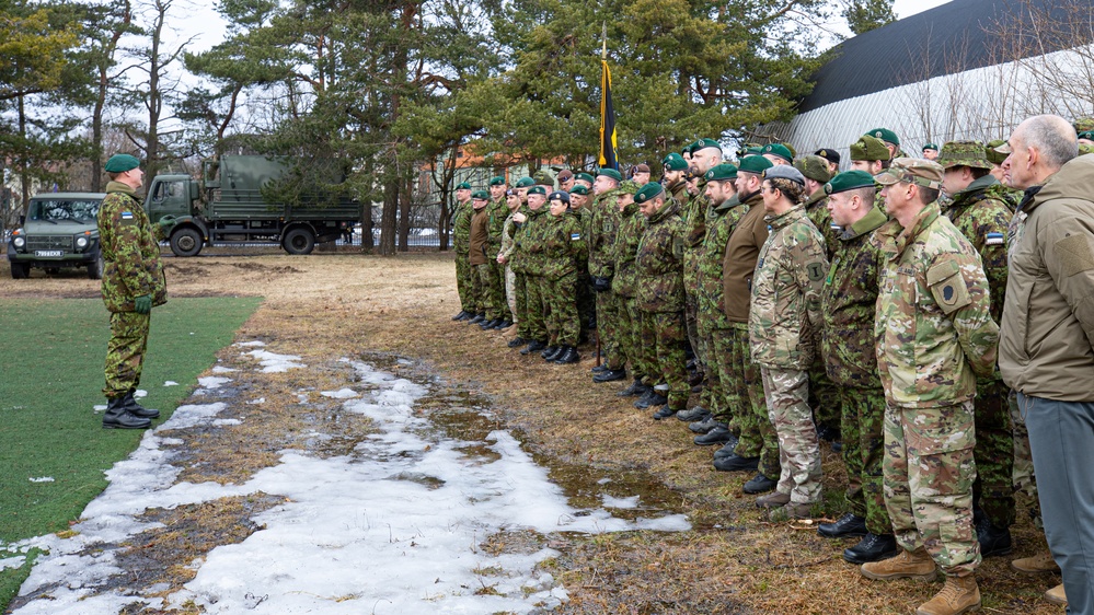 4th SFAB Advisors recognized by 1st Estonian Division during Austere Challenge 2024