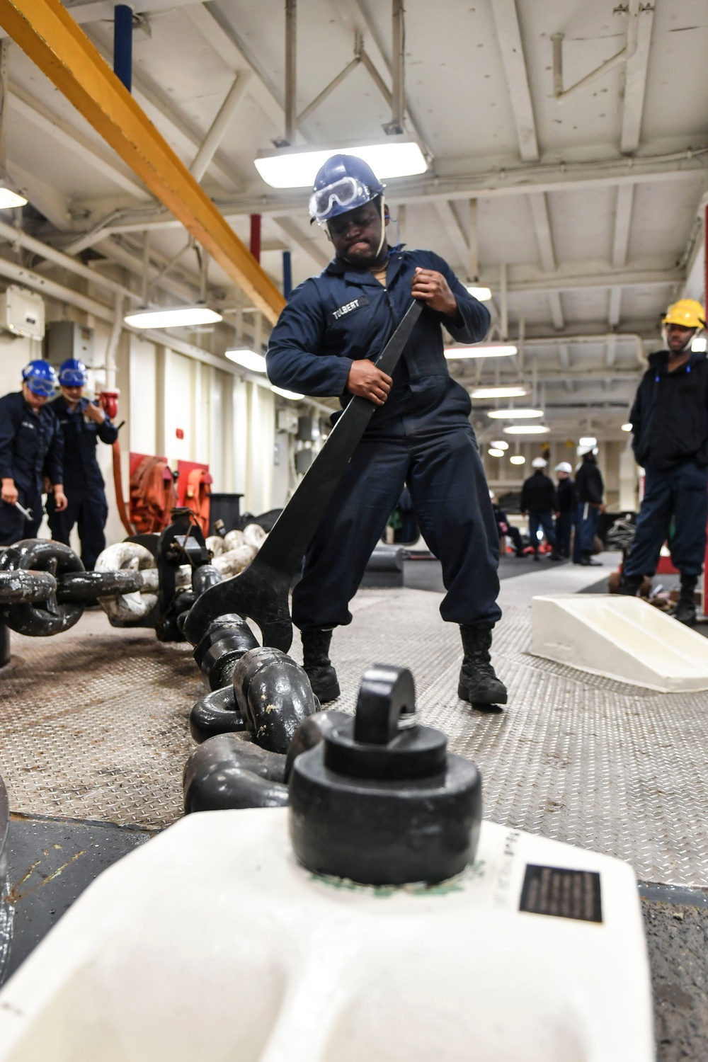 Boxer Drops Anchor