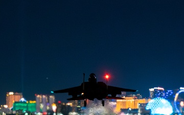 Nellis Air Force Base Night Landing