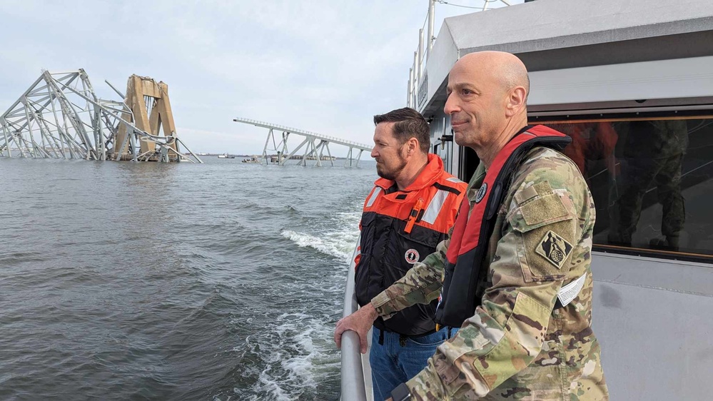 Army Corps of Engineers is supporting recovery operations following Francis Scott Key Bridge collapse