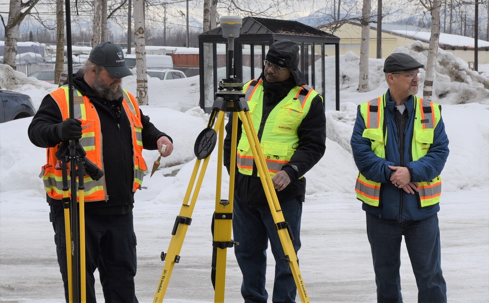 Geomatics Section provides demonstration of equipment in recognition of National Surveyors Week