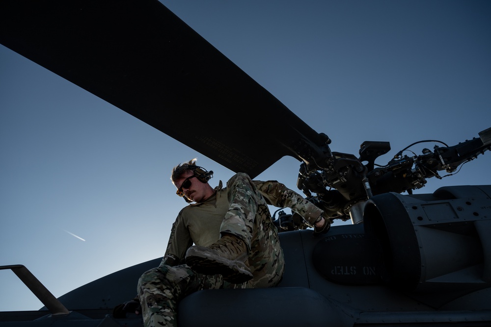 34th Weapons School: HH-60W instructors conduct SAT training