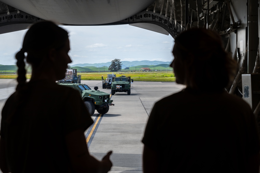 Women of the 62d Airlift Wing honor the female service members who paved the way