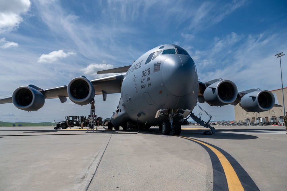 Women of the 62d Airlift Wing honor the female service members who paved the way