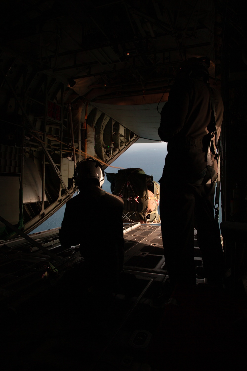 Wait for drop: VMGR-152 conducts joint air drop training with 320th Special Tactics Squadron