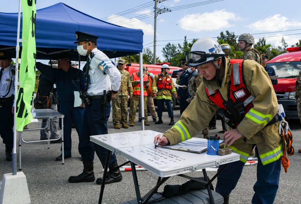 Kadena conducts bilateral aircraft mishap exercise