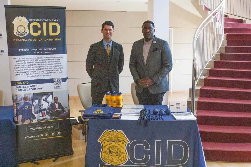 Special Agents Represent Army CID at On-Base Job Fair in Baumholder, Germany