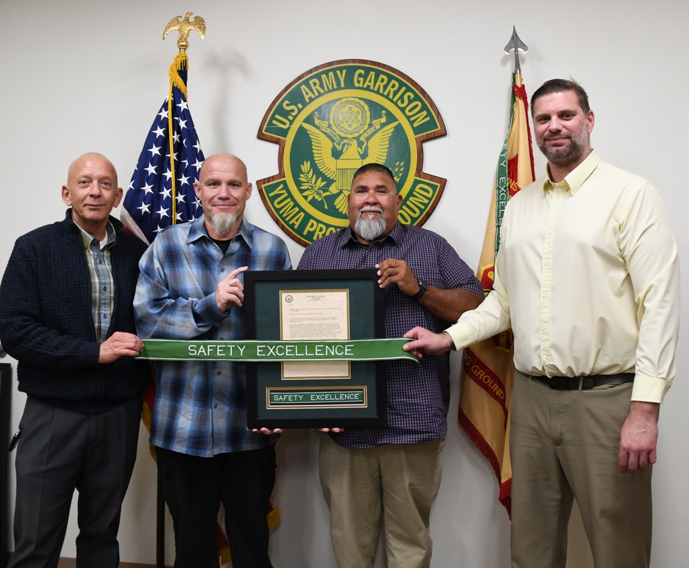 YPG Installation Safety Office earns 13th Safety Excellence Streamer Award