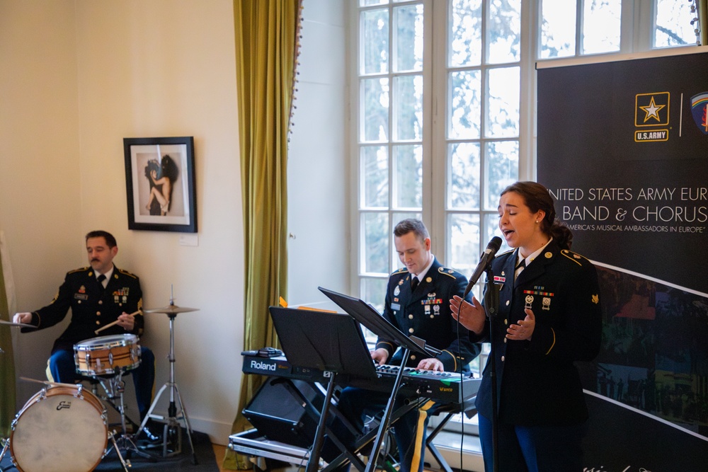 USAREUR-AF Band rocks NATO reception for Sweden's Accession