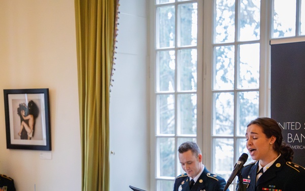 USAREUR-AF Band rocks NATO reception for Sweden's Accession