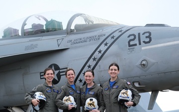 VFA-213 Pilots and a Weapons Systems Officer participate in FAA Virtual Women’s History Month Celebration