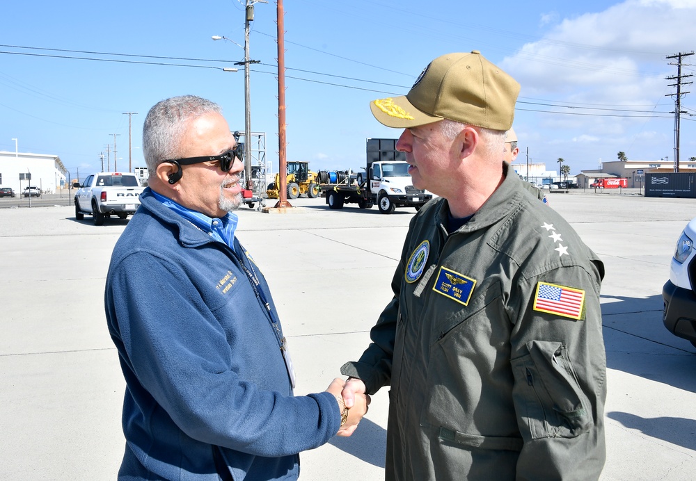 VADM Gray visits Point Mugu, Port Hueneme