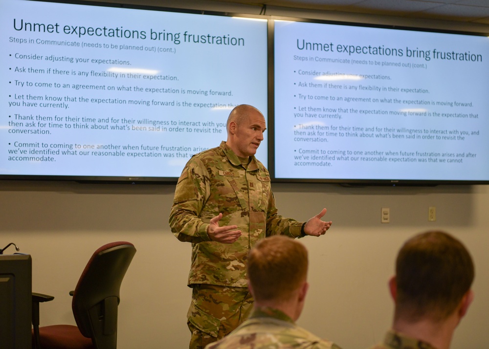 104th Fighter Wing conducts lunch and learn training, builds unit resiliency