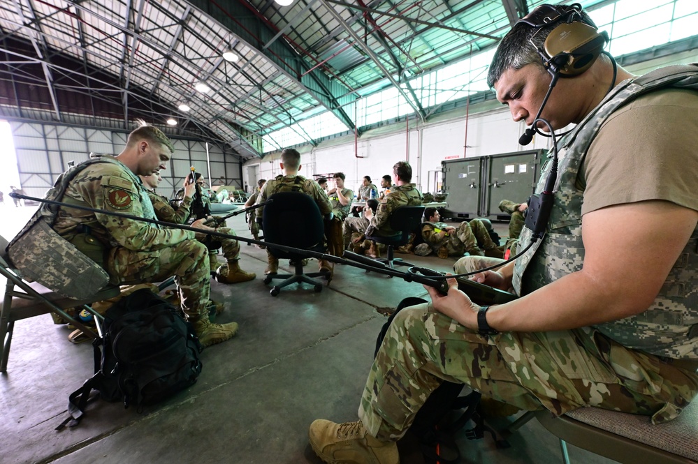 Airmen participate in Agile Flag 23-1 at the main operating base