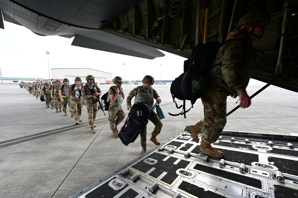 Airmen participate in Agile Flag 23-1 at the main operating base