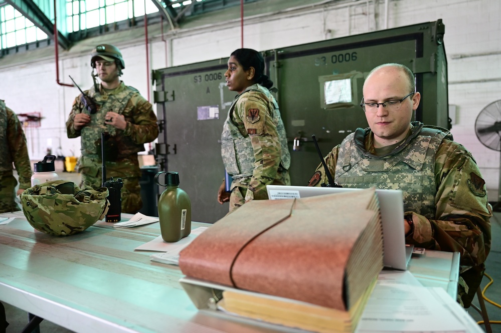 Airmen participate in Agile Flag 23-1 at the main operating base