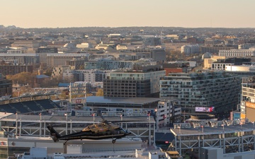 12th Aviation Battalion Flies Over Washington, D.C. Area During Peak Cherry Blossom Bloom