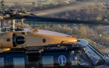 12th Aviation Battalion Flies Over Washington, D.C. Area During Peak Cherry Blossom Bloom