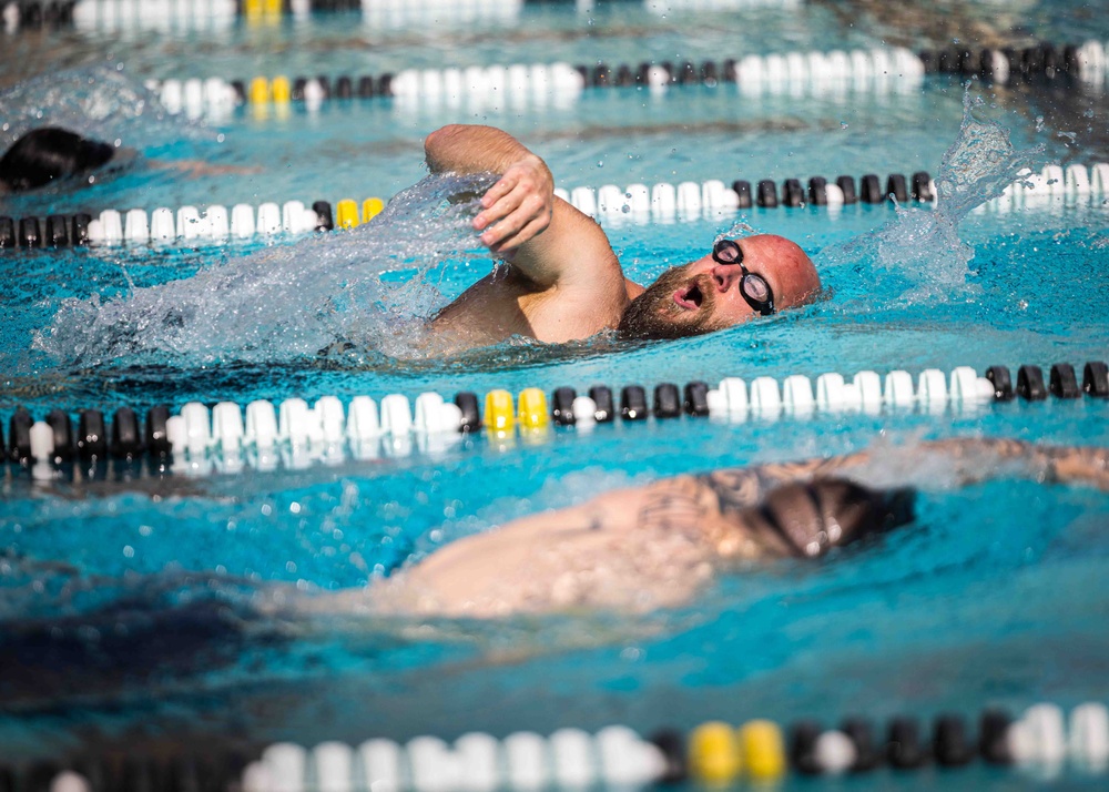 Navy Wounded Warrior Trials at JBPHH - Swimming