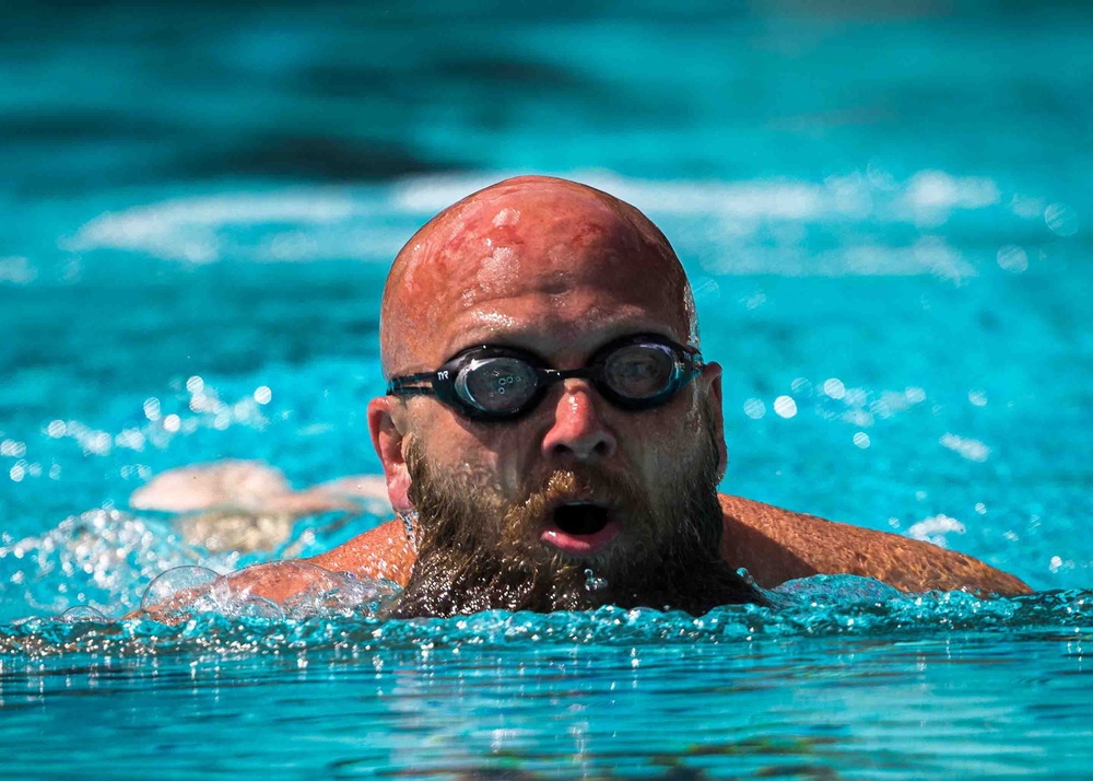 Navy Wounded Warrior Trials at JBPHH - Swimming