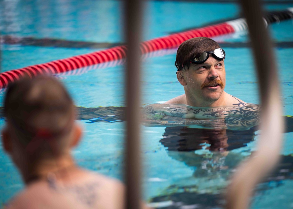 Navy Wounded Warrior Trials at JBPHH - Swimming