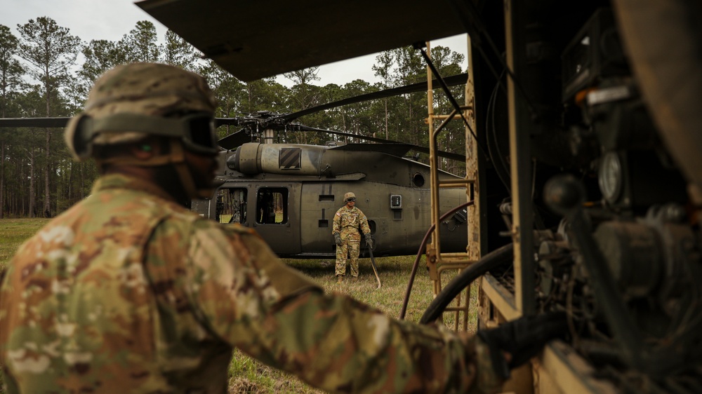 Aerial Assault: Brawlers certify Aviation Soldiers during Aerial Gunnery