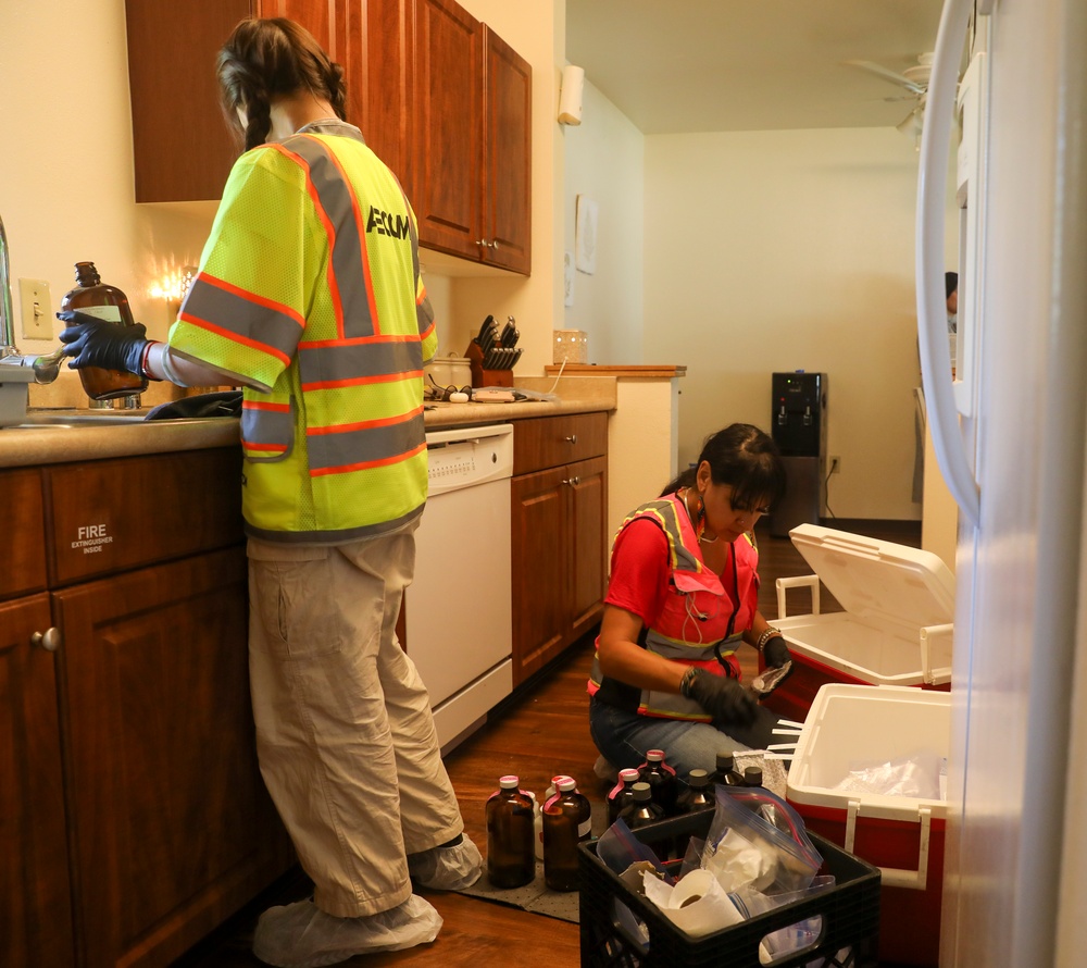 Navy’s Rapid Response Team Conduct Water Testing