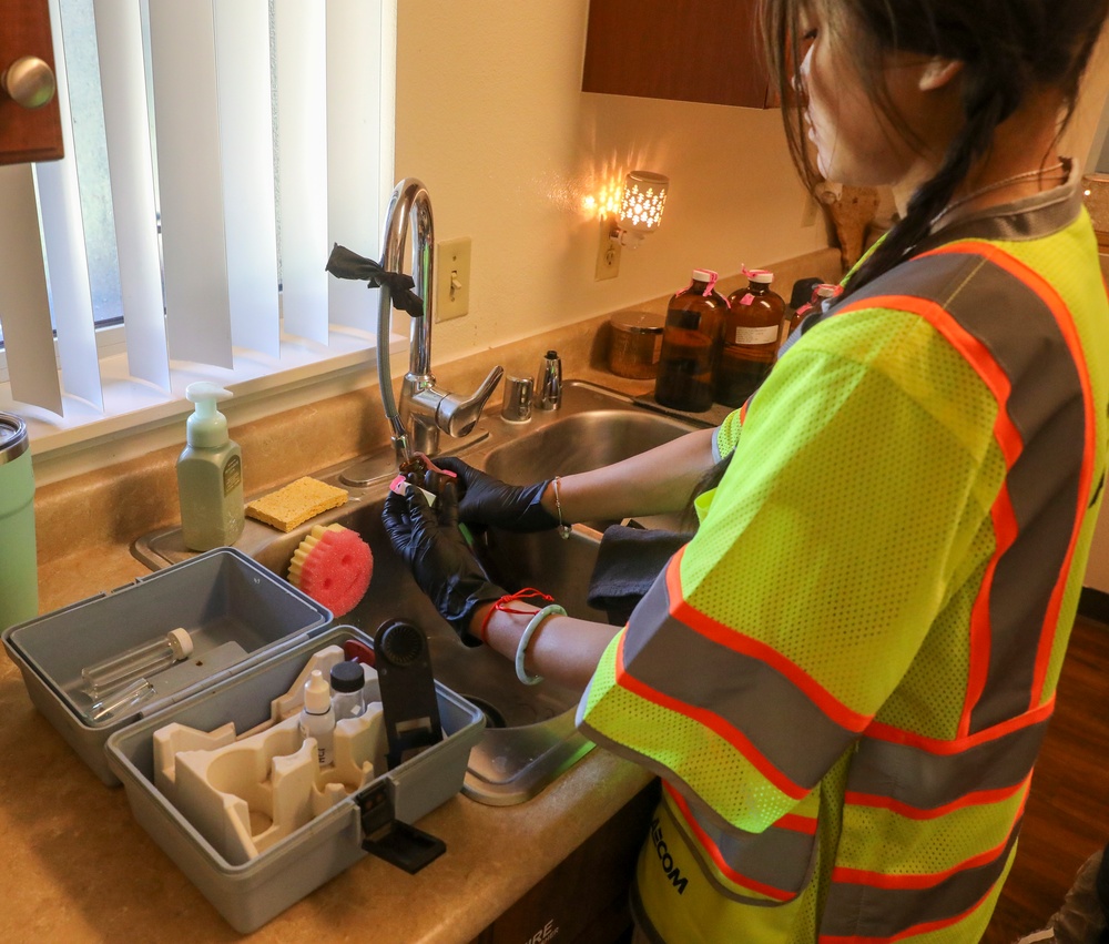 Navy’s Rapid Response Team Conduct Water Testing