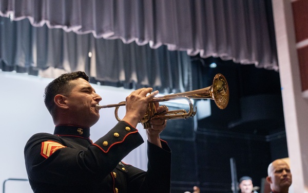 U.S. Marine Corps Parris Island Band visits Jonhson City, Tennessee