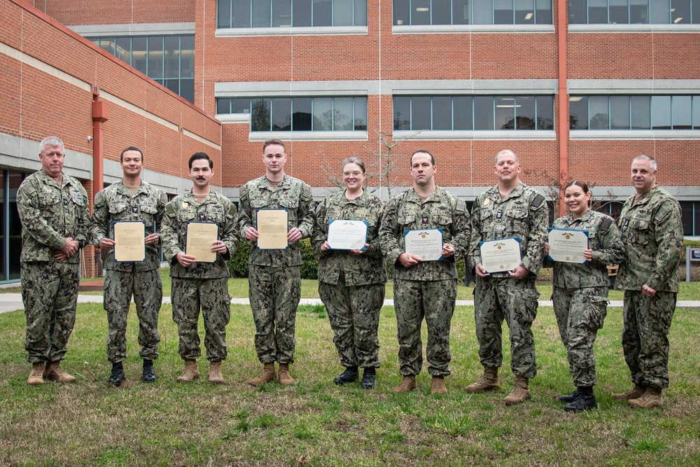 Cherry Point Sailors Recognized at March Awards Ceremonuy