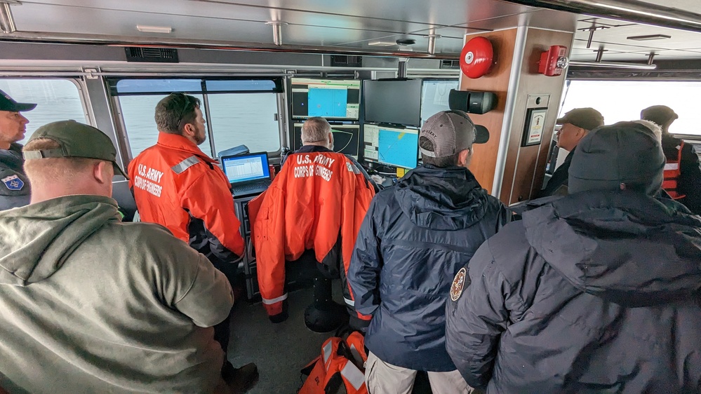 Survey boat Catlett crew assists in recovery operations after the Key Bridge Collapse