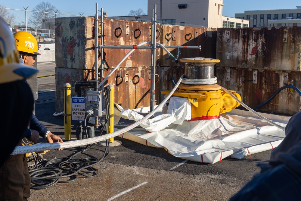 Capstan Dynamic Test Method Improves Efficiency and Safety at Norfolk Naval Shipyard