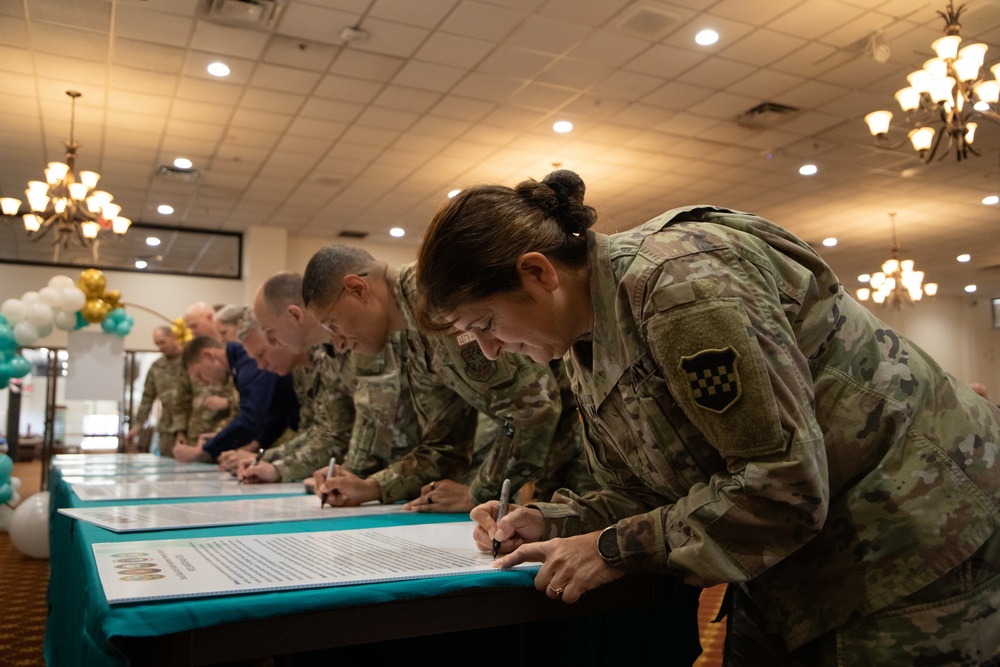 JBMDL Commanders Sign Sexual Assault and Alcohol Awareness Prevention Month Proclamation