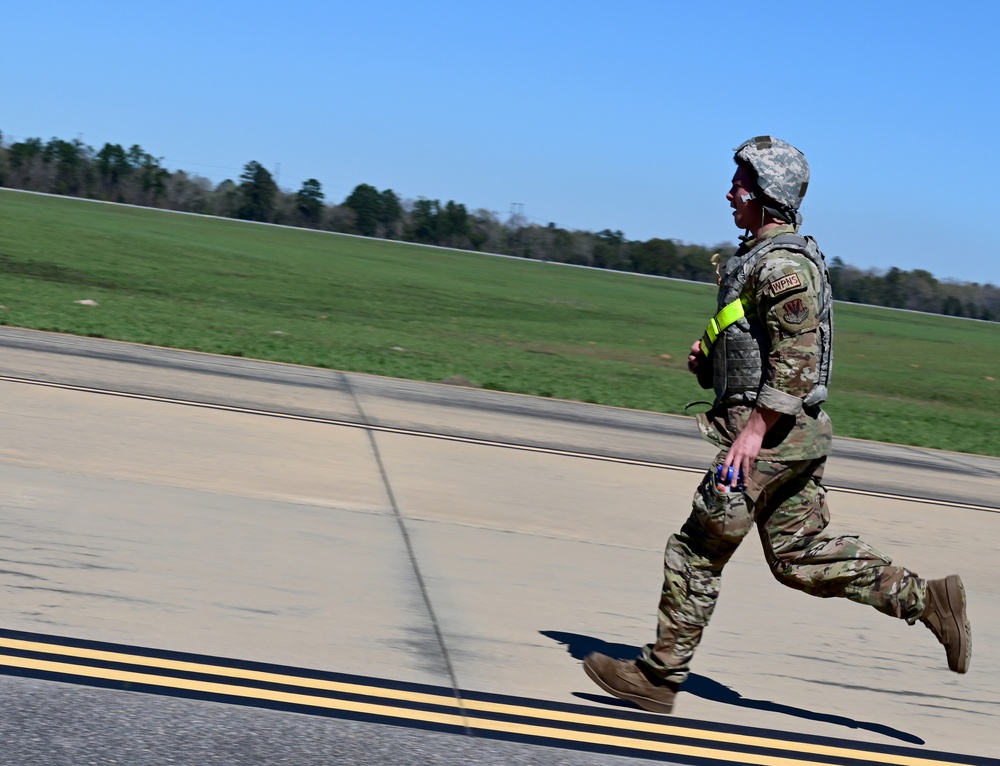 Airmen participate in Agile Flag 23-1 at the contingency location