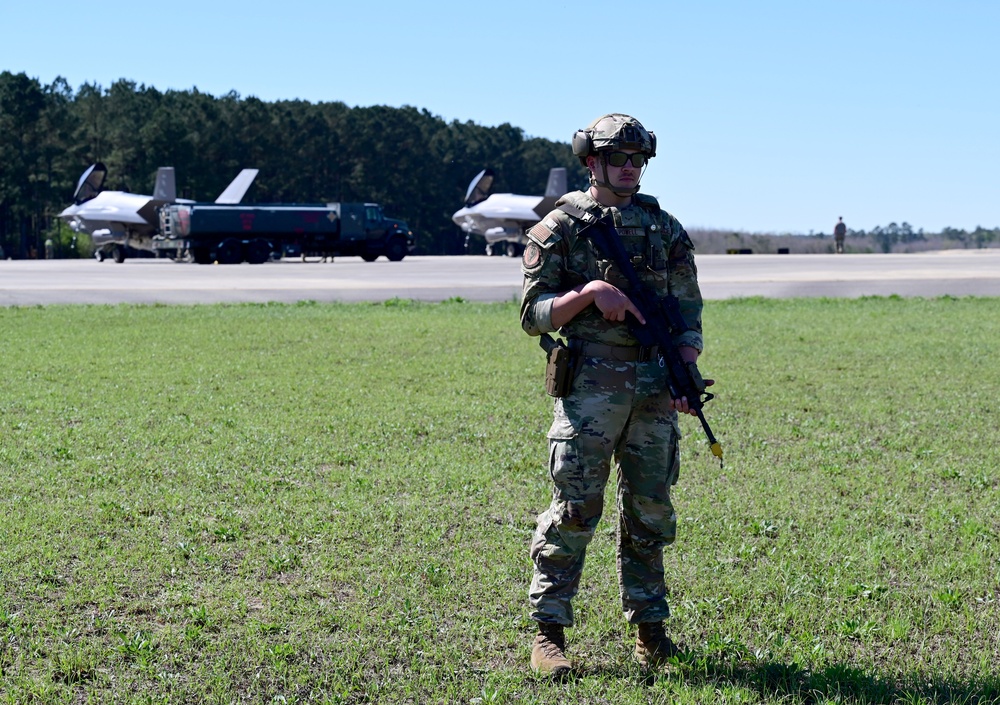 Airmen participate in Agile Flag 23-1 at the contingency location