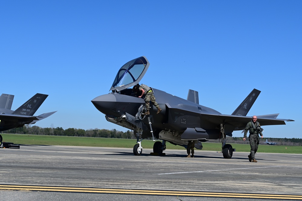 Airmen participate in Agile Flag 23-1 at the contingency location