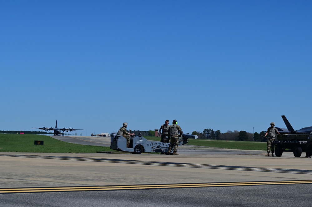 Airmen participate in Agile Flag 23-1 at the contingency location