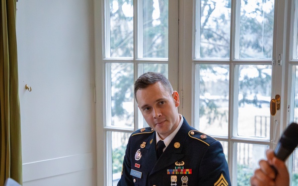 USAREUR-AF Band rocks NATO reception for Sweden's accession