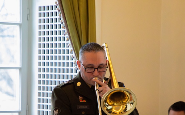 USAREUR-AF Band rocks NATO reception for Sweden's accession