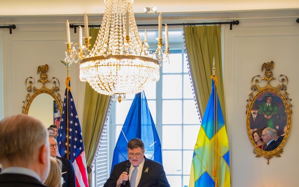 US Ambassador addresses Stockholm NATO Reception celebrating Sweden's membership