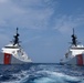 US Coast Guard national security cutters sail in formation